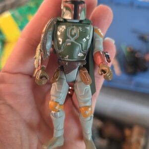 Star Wars Action Figure with Green and Orange Armor